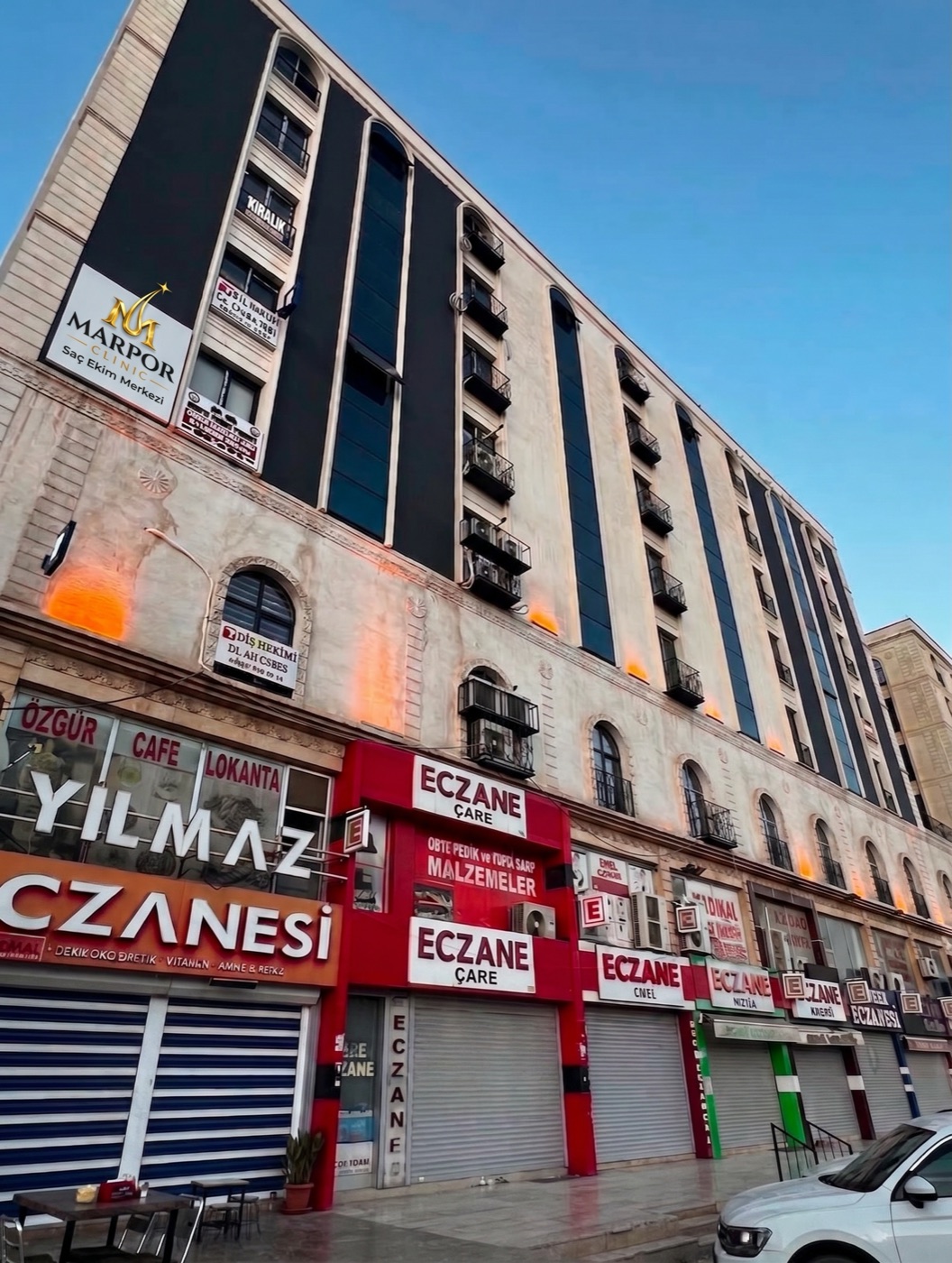 Kızıltepe Mardin'deki klinik binamızın dış görünümü